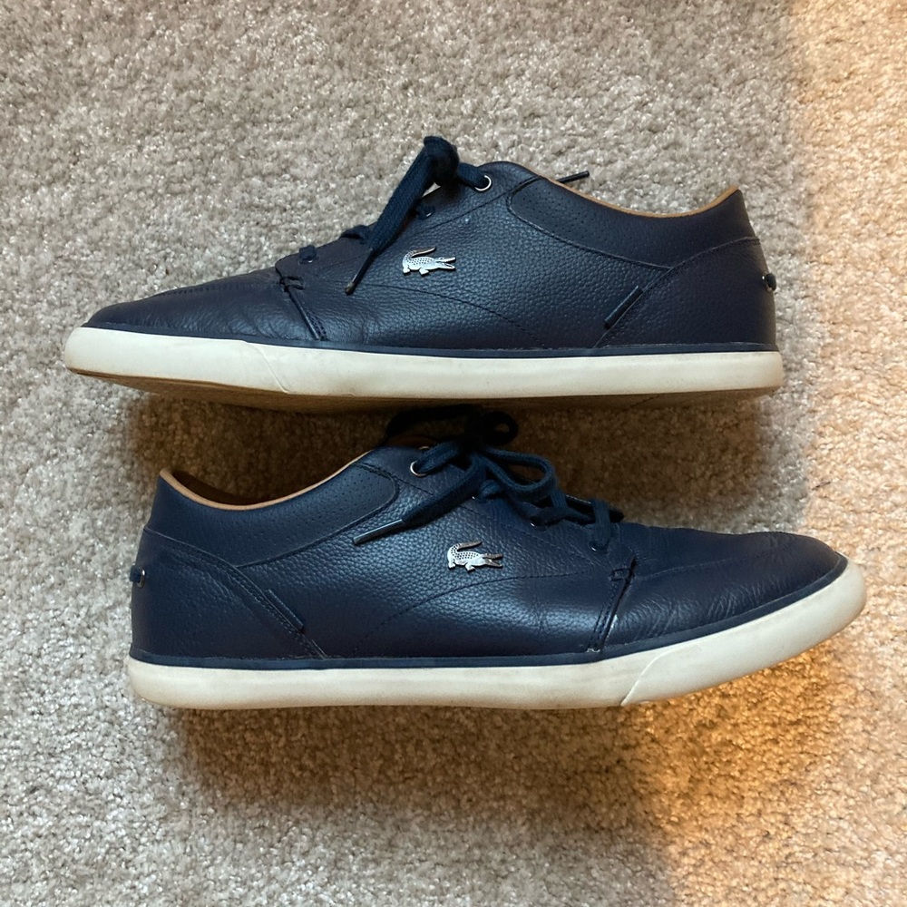 Men’s leather Lacoste shoes size 12